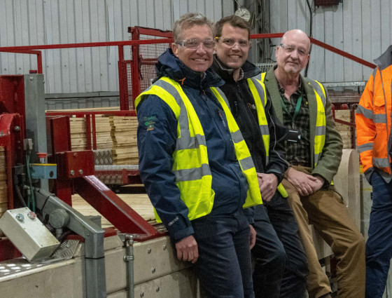 World-first automatic high-speed fence panel manufacturing machine, Forest Garden, Worcestershire