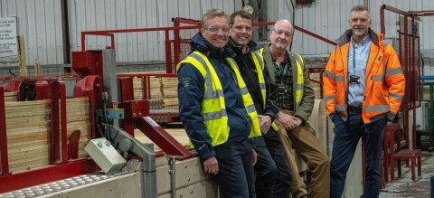 World-first automatic high-speed fence panel manufacturing machine, Forest Garden, Worcestershire