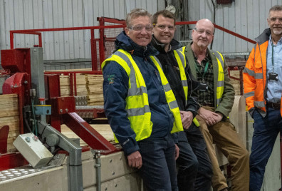 World-first automatic high-speed fence panel manufacturing machine, Forest Garden, Worcestershire