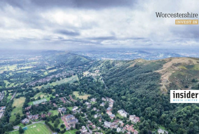 Aerial view of Worcestershire - Image Credit Insider Media Midlands